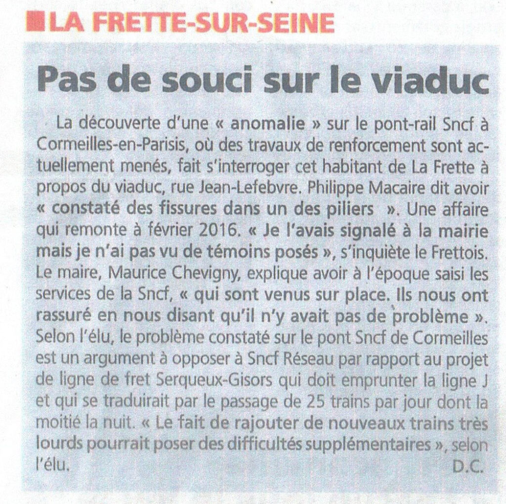 Fissures Viaduc Article La Gazette 2017