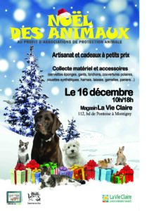 Affiche Noël des animaux